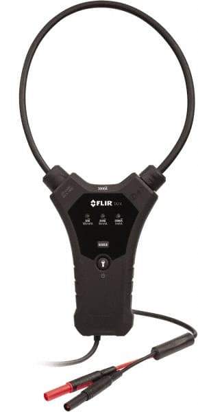 FLIR - Black Electrical Test Equipment Current Probe - Use with Most DMMs and Clamp Meters that use Banana Plugs and Output is a Voltage Signal - USA Tool & Supply