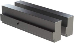 CarveSmart - 1" Wide x 2-1/4" High x 1" Thick, Flat/No Step Vise Jaw - Soft, Aluminum, Fixed Jaw, Compatible with 6" Vises - USA Tool & Supply