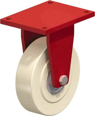 Blickle - 16" Diam x 4-21/64" Wide x 20-55/64" OAH Top Plate Mount Rigid Caster - Impact-Resistant Cast Nylon, 26,400 Lb Capacity, Ball Bearing, 15-3/4 x 11-13/16" Plate - USA Tool & Supply