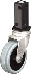 Blickle - 3" Diam x 63/64" Wide x 3-31/32" OAH Stem Mount Swivel Caster - Solid Rubber, 132 Lb Capacity, Plain Bore Bearing, Square Stem - USA Tool & Supply