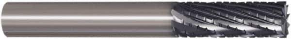 Seco - 1/4", 3/4" LOC, 1/4" Shank Diam, 3" OAL, 6 Flute, Solid Carbide Square End Mill - Single End, Dura Finish, Diamond Flute, 20° Helix, Centercutting, Right Hand Cut, Right Hand Flute, Series JC875 - USA Tool & Supply