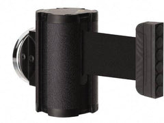 Lavi Industries - 3-1/2" High x 2-1/2" Long x 2-1/2" Wide Magnetic Wall Mount Barrier - Aluminum, Powdercoat Finish, Black, Use with Magnetic Wall Mount Barriers - USA Tool & Supply