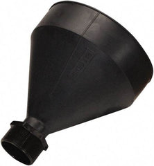 Funnel King - 9-3/16" High x 7-1/2" Diam, Polyethylene, Drum Funnel - 55 Gal Drum/Pail Capacity - USA Tool & Supply