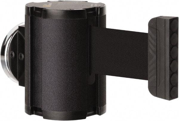 Lavi Industries - 3-1/2" High x 2-1/2" Long x 2-1/2" Wide Magnetic Wall Mount Barrier - Aluminum, Powdercoat Finish, Black, Use with Magnetic Wall Mount Barriers - USA Tool & Supply