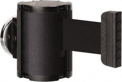 Lavi Industries - 3-1/2" High x 2-1/2" Long x 2-1/2" Wide Magnetic Wall Mount Barrier - Aluminum, Powdercoat Finish, Black, Use with Magnetic Wall Mount Barriers - USA Tool & Supply