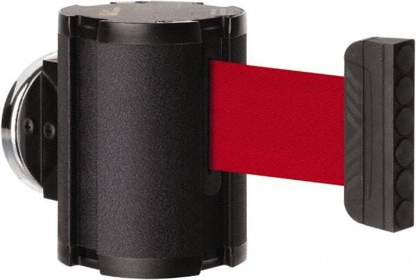 Lavi Industries - 3-1/2" High x 2-1/2" Long x 2-1/2" Wide Magnetic Wall Mount Barrier - Aluminum, Powdercoat Finish, Black, Use with Magnetic Wall Mount Barriers - USA Tool & Supply