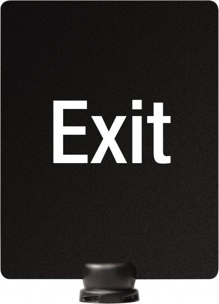 Lavi Industries - 14" High x 11" Long x 11" Wide Barrier Sign Frame - PVC, Sintra Finish, Black, Use with Tempest - USA Tool & Supply