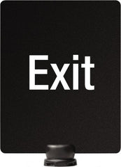 Lavi Industries - 14" High x 11" Long x 11" Wide Barrier Sign Frame - PVC, Sintra Finish, Black, Use with Tempest - USA Tool & Supply