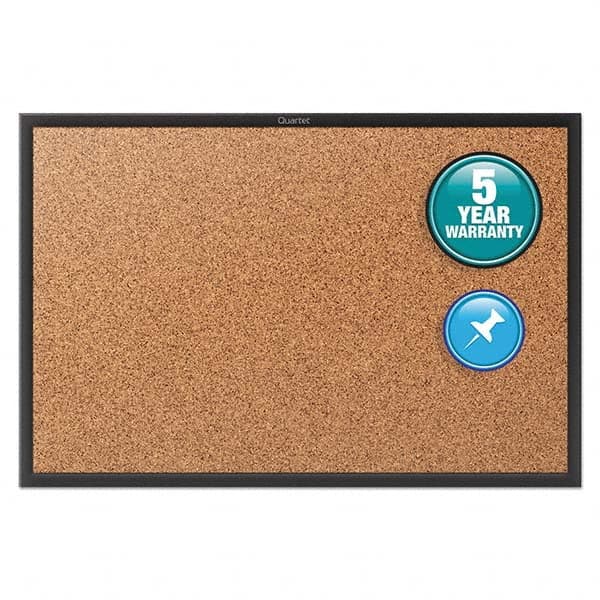 Quartet - Cork Bulletin Boards Style: Open Cork Bulletin Board Color: Natural - USA Tool & Supply