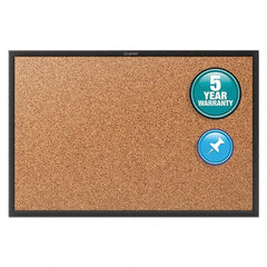 Quartet - Cork Bulletin Boards Style: Open Cork Bulletin Board Color: Natural - USA Tool & Supply