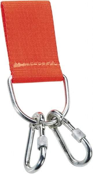 Proto - 7" Tethered Tool Holder - Carabiner Connection, 7" Extended Length, Orange - USA Tool & Supply