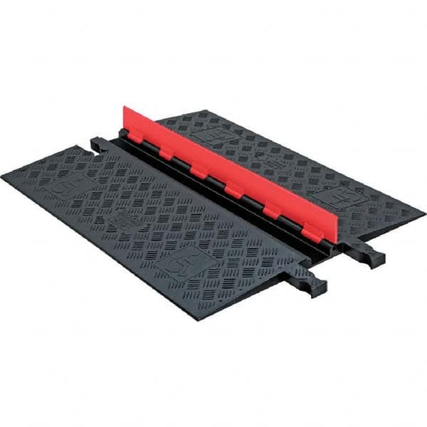 Checkers - On Floor Cable Covers Cover Material: Polyurethane Number of Channels: 1 - USA Tool & Supply