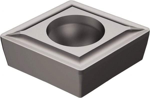 Sandvik Coromant - CCMT21.5 UF Grade 5015 Carbide Turning Insert - Uncoated, 80° Diamond, 1/4" Inscr Circle, 3/32" Thick, 0.2mm Corner Radius - USA Tool & Supply
