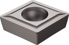 Sandvik Coromant - CCMT21.5 UF Grade 5015 Carbide Turning Insert - Uncoated, 80° Diamond, 1/4" Inscr Circle, 3/32" Thick, 0.2mm Corner Radius - USA Tool & Supply