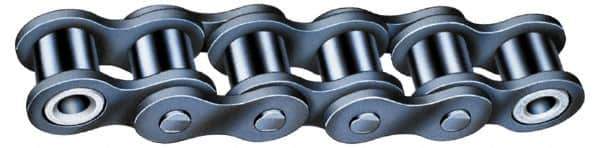 Morse - 3/4" Pitch, ANSI 60, Low Maintenance Roller Chain - Chain No. 60, 10 Ft. Long, 15/32" Roller Diam, 1/2" Roller Width - USA Tool & Supply