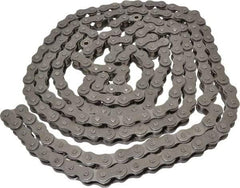 Morse - 5/8" Pitch, ANSI 50, Low Maintenance Roller Chain - Chain No. 50, 10 Ft. Long, 0.4" Roller Diam, 3/8" Roller Width - USA Tool & Supply