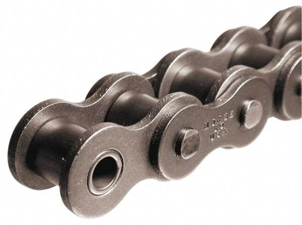 Morse - 3/4" Pitch, ANSI 60, Single Strand Roller Chain - Chain No. 60, 10 Ft. Long, 15/32" Roller Diam, 1/2" Roller Width - USA Tool & Supply