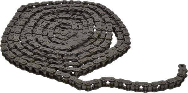 Morse - 3/8" Pitch, ANSI 35, Single Strand Roller Chain - Chain No. 35, 10 Ft. Long, 1/5" Roller Diam, 3/16" Roller Width - USA Tool & Supply
