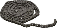Morse - 3/8" Pitch, ANSI 35, Single Strand Roller Chain - Chain No. 35, 10 Ft. Long, 1/5" Roller Diam, 3/16" Roller Width - USA Tool & Supply
