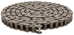 Morse - 3/4" Pitch, ANSI 60, Single Strand Roller Chain - Chain No. 60, 10 Ft. Long, 15/32" Roller Diam, 1/2" Roller Width - USA Tool & Supply