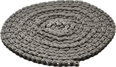 Morse - 1/4" Pitch, ANSI 25, Single Strand Roller Chain - Chain No. 25, 10 Ft. Long, 1/4" Roller Diam, 3/16" Roller Width - USA Tool & Supply