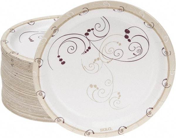 Solo - Solo Polycoated Paper Plates, 6" - Symphony Design - USA Tool & Supply