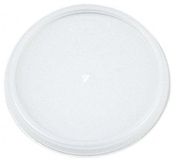 DART - Dart Lids for 8 oz Hot/Cold Foam Cups, Vented - White - USA Tool & Supply