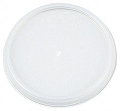 DART - Dart Lids for 8 oz Hot/Cold Foam Cups, Vented - White - USA Tool & Supply