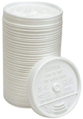 DART - Dart Sip-Thru Lids for 16 oz Hot/Cold Foam Cups - White - USA Tool & Supply