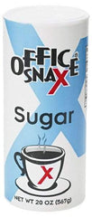 Office Snax - Granulated Fine Sugar - 20 oz, For Use with Beverages - USA Tool & Supply