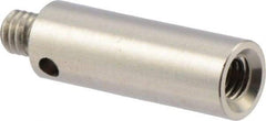 Renishaw - M4 Female and Male Connection, 0.2756 Inch Stem Diameter, Stainless Steel, CMM Stylus Extension - 0.7874 Inch Overall Length, For Use with M4 Threaded Stylus Range - USA Tool & Supply