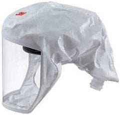 3M - Size M/L, SAR Compatible Headcover - White - USA Tool & Supply