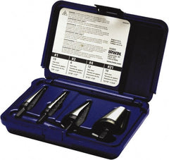 Irwin - 1/8 to 1-3/8", Bright Finish, High Speed Steel Step Drill Bit Set - USA Tool & Supply
