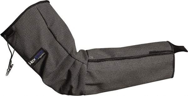 HexArmor - Size 3XL, Black SuperFabric Sleeve - 19" Long Sleeve, Hook & Loop, Made with Thumb Hole - USA Tool & Supply