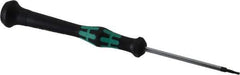 Wera - 1.5mm Precision Miniature Hex Driver - 2-3/8" Bade Length, Ergonomic with Spinning Cap Handle, 2-3/8" OAL - USA Tool & Supply
