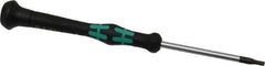 Wera - 3/32" Precision Miniature Hex Driver - 2-3/8" Bade Length, Ergonomic with Spinning Cap Handle, 2-3/8" OAL - USA Tool & Supply