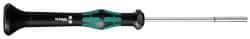 Wera - 9/64" Solid Shaft Precision Nutdriver - Ergonomic Handle, 6-1/4" OAL - USA Tool & Supply