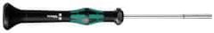 Wera - 9/64" Solid Shaft Precision Nutdriver - Ergonomic Handle, 6-1/4" OAL - USA Tool & Supply