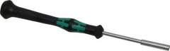 Wera - 1/8" Solid Shaft Precision Nutdriver - Ergonomic Handle, 6-1/4" OAL - USA Tool & Supply