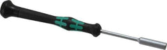 Wera - 3/16" Solid Shaft Precision Nutdriver - Ergonomic Handle, 6-1/4" OAL - USA Tool & Supply