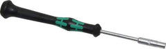 Wera - 5/32" Solid Shaft Precision Nutdriver - Ergonomic Handle, 6-1/4" OAL - USA Tool & Supply