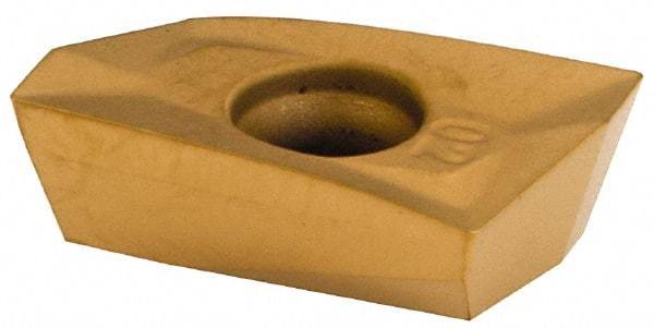 Kennametal - EC1002 LD Grade KC725M Carbide Milling Insert - TiN/TiCN/TiN Finish, 0.1476" Thick, 0.2mm Corner Radius - USA Tool & Supply