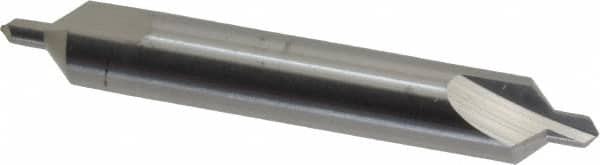 Hertel - #4 Plain Cut 90° Incl Angle Solid Carbide Combo Drill & Countersink - USA Tool & Supply