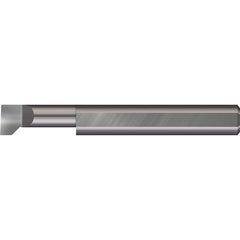 Micro 100 - Thread Relief Tools; Material: Solid Carbide ; Cutting Diameter (Inch): 1/8 ; Flat Width (Decimal Inch): 0.0630 ; Cutting Depth (Inch): 3/8 ; Projection (Decimal Inch): 0.0400 ; Shank Diameter (Inch): 1/8 - Exact Industrial Supply