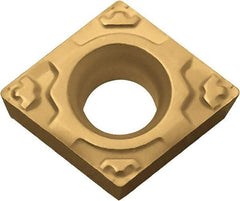 Kyocera - CPMT321 GP Grade CA515 Carbide Turning Insert - TiCN/Al2O3/TiN Finish, 80° Diamond, 3/8" Inscr Circle, 1/8" Thick, 1/64" Corner Radius - USA Tool & Supply