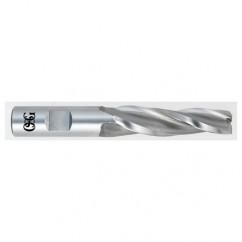 3/8 x 1/2 x 2-1/4 x 4-1/4 3 Fl HSS-CO Tapered Center Cutting End Mill -  Bright - USA Tool & Supply