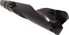 Allied Machine and Engineering - Series 2.5, 1-3/16 to 1-3/8" Diam, 4MT Taper Shank, Helical Flute Spade Drill - 5-3/8" Max Depth, 6-1/2" Body Length, 11-3/8" OAL, Standard Length, Through Coolant - USA Tool & Supply