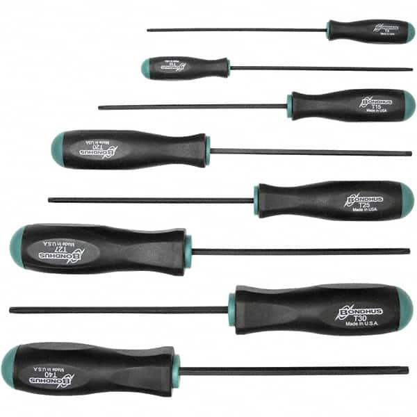 Bondhus - Screwdriver Sets Screwdriver Types Included: Torx Number of Pieces: 8 - USA Tool & Supply