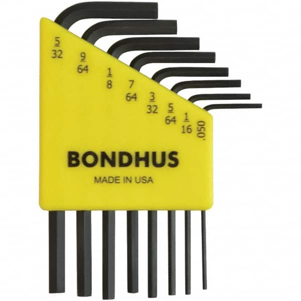 Bondhus - Hex Key Sets Tool Type: Hex Handle Type: L-Key Short Arm - USA Tool & Supply