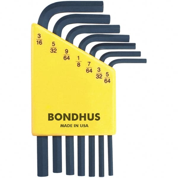 Bondhus - Hex Key Sets Tool Type: Hex Handle Type: L-Key Short Arm - USA Tool & Supply